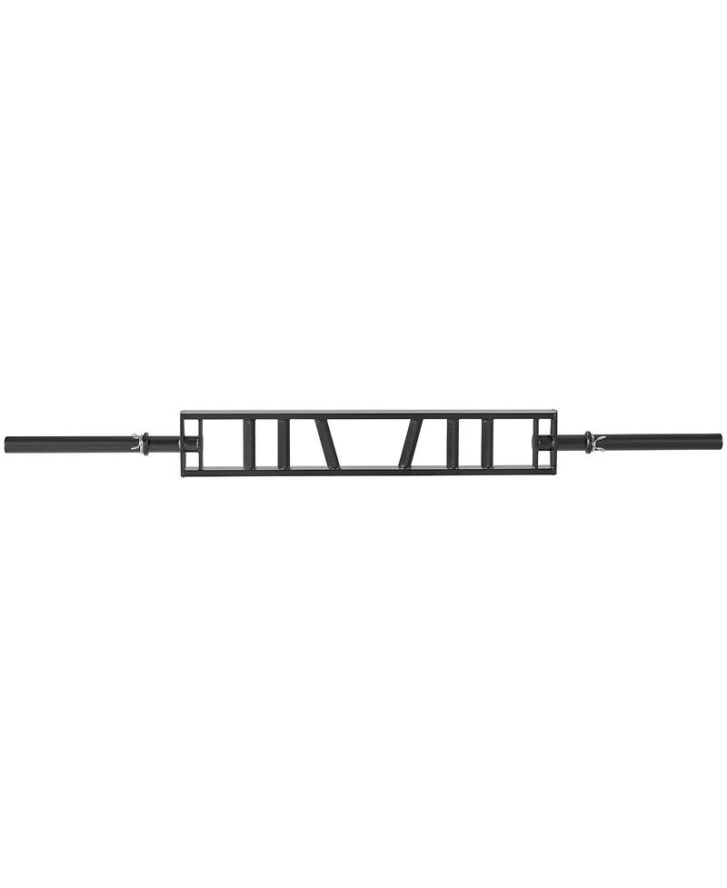 Hongge Multi-Grip Swiss Barbell 2 in with 3 Knurled Grip Positions 550 lbs Capacity and 2 Collars