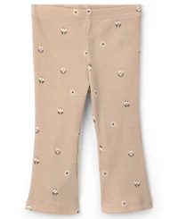 Carter's Baby Girls' Embroidered Flutter Sleeve Top and Pants, 2-Piece Set