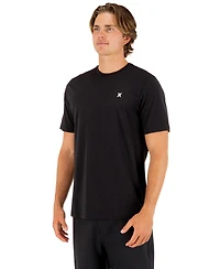 Hurley Men's Icon Logo At Top Left Chest Crewneck T-Shirt