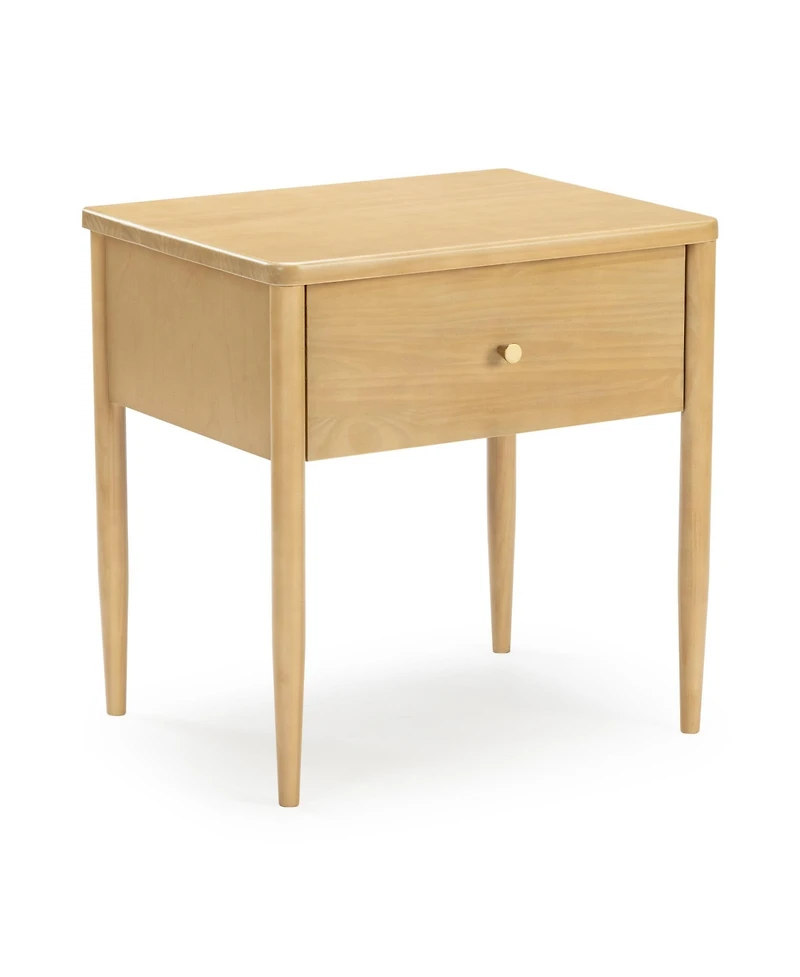 Plank+Beam Harbor 1 Drawer Nightstand (2 Pack), Blonde