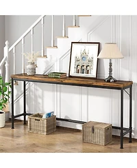 Tribesigns 70.9" Extra Long Console Table, Rustic