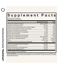 Codeage Liposomal Nmn Multivitamin 500 Milligram, Nicotinamide Mononucleotide, A C D3 E K2 B Complex, 120 Count
