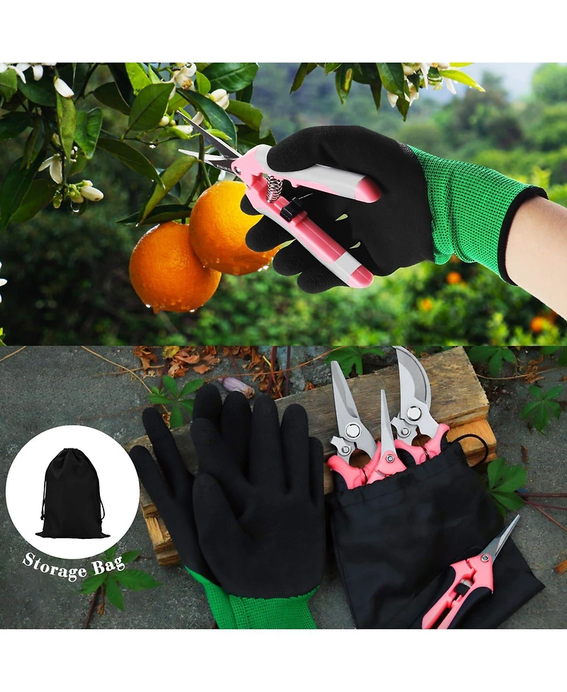 Xdovet Garden Shears Pruning Clippers Hand Pruner Gloves
