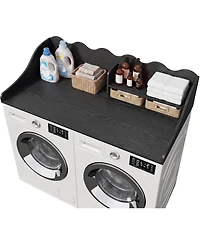 Tribesigns 54" Washer Dryer Countertop with Shelf