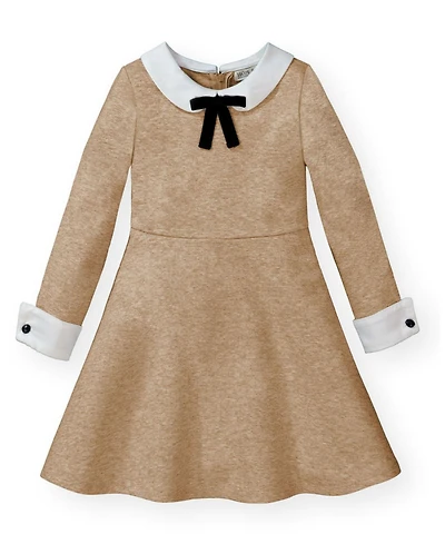Hope & Henry Little Girls (6 - 12) French Look Ponte Dress with Bow