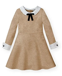 Hope & Henry Little Girls (6 - 12) French Look Ponte Dress with Bow