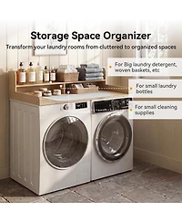 Tribesigns 54" Washer Dryer Countertop with Ironing Mat, Waterproof