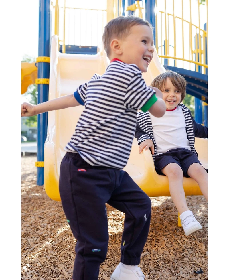 Florence Eiseman Toddler Boys (2T - 5) French Terry Jogger with Cars and Tools