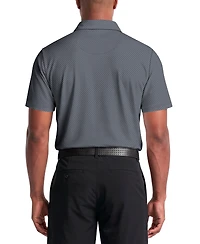 Pga Tour Men's Herringbone Jacquard Golf Polo Shirt