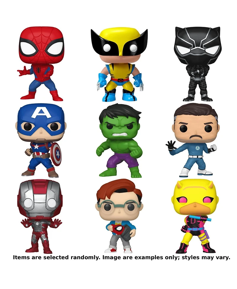 Funko Pop! Comics and Superheroes Blind Box 3-Piece Vinyl Figures Set, Ages 4+
