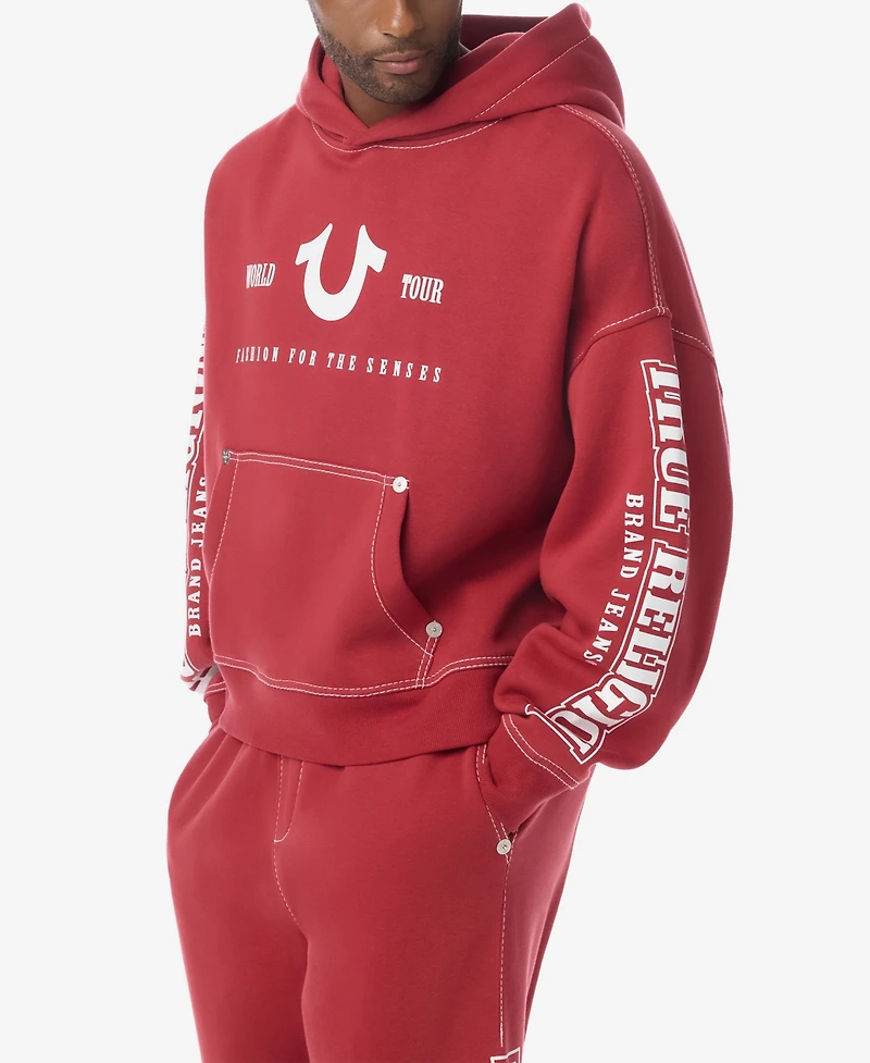 True Religion Men's Big T Arch Logo Hoodie