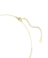 Swarovski Gold-Tone Plated White Crystal Necklace