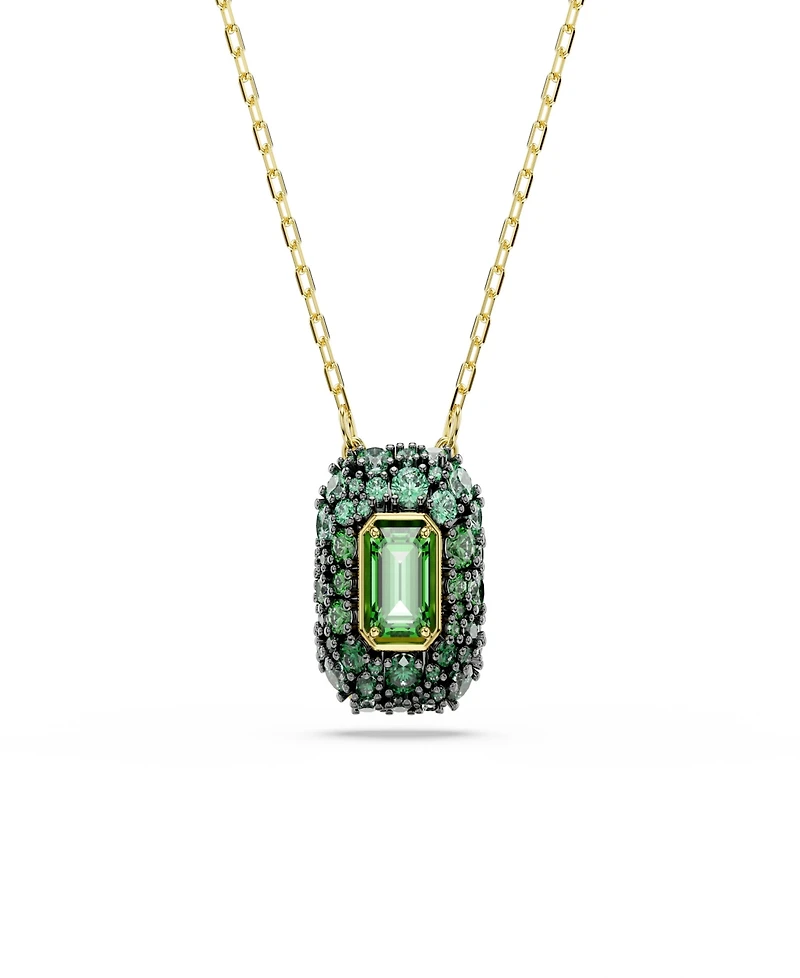 Swarovski Gold-Tone Plated Green Crystal Necklace