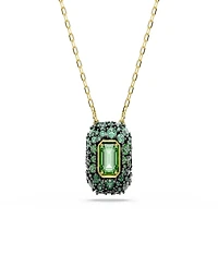 Swarovski Gold-Tone Plated Green Crystal Necklace