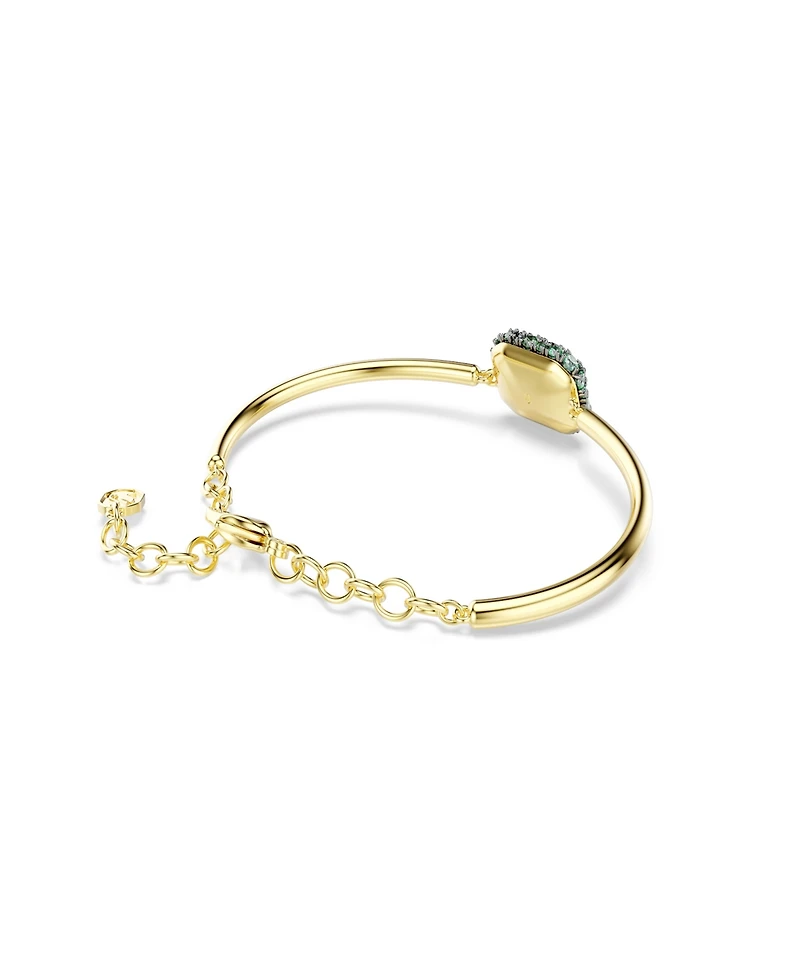 Swarovski Gold-Tone Plated Green Crystal Bracelet