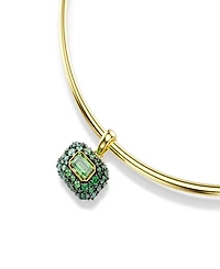Swarovski Gold-Tone Plated Green Crystal Necklace