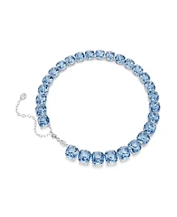 Swarovski Gold-Tone Plated Blue Crystal Necklace