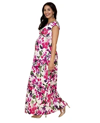 Tiffany Rose Maternity Alana Maxi Floral-Print V-Neck Empire-Waist Dress