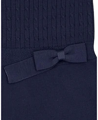 Hope & Henry Little and Big Girls (6 - 12) Organic Short Sleeve Cable Sweater Dress