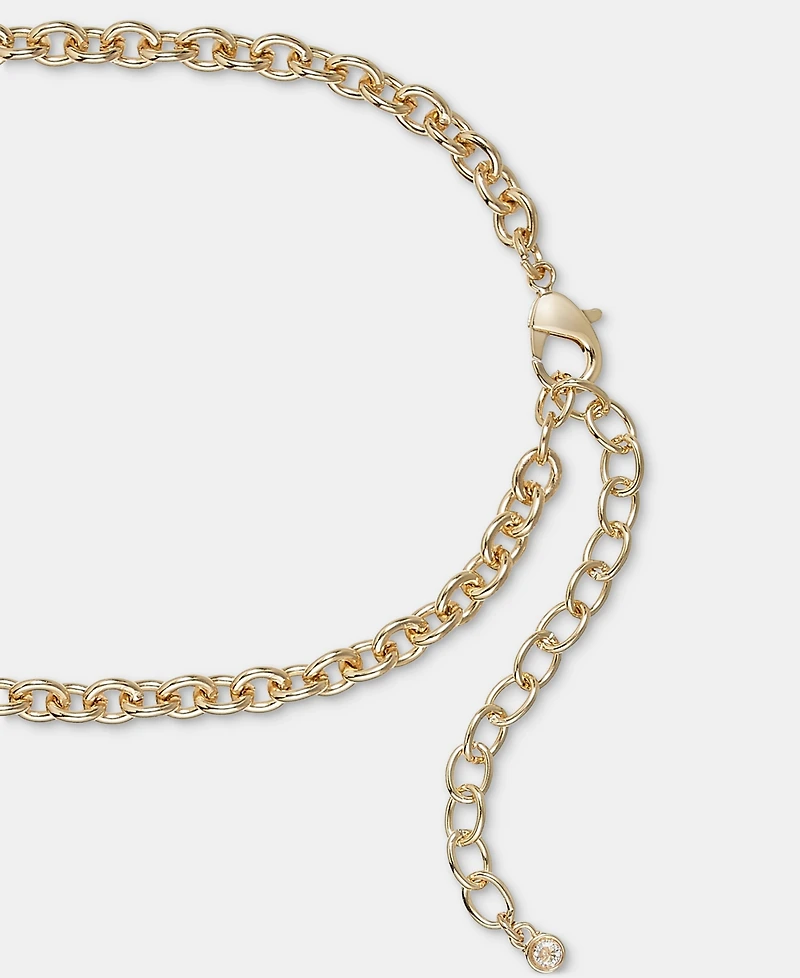 On 34th Crystal Stone Layered Necklace, 16"-20" + 3" extender, Macy's Exclusive
