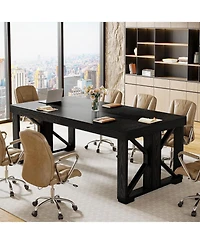 Tribesigns 70.87" Conference Table with Double Pedestal