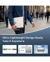 Hp Essential 17.3" Hd+ Touchscreen Laptop, Intel Core 5 120U, Intel Graphics, 16GB Ram, 1TB Ssd, Wi-Fi 6, Win11 Home, Silver