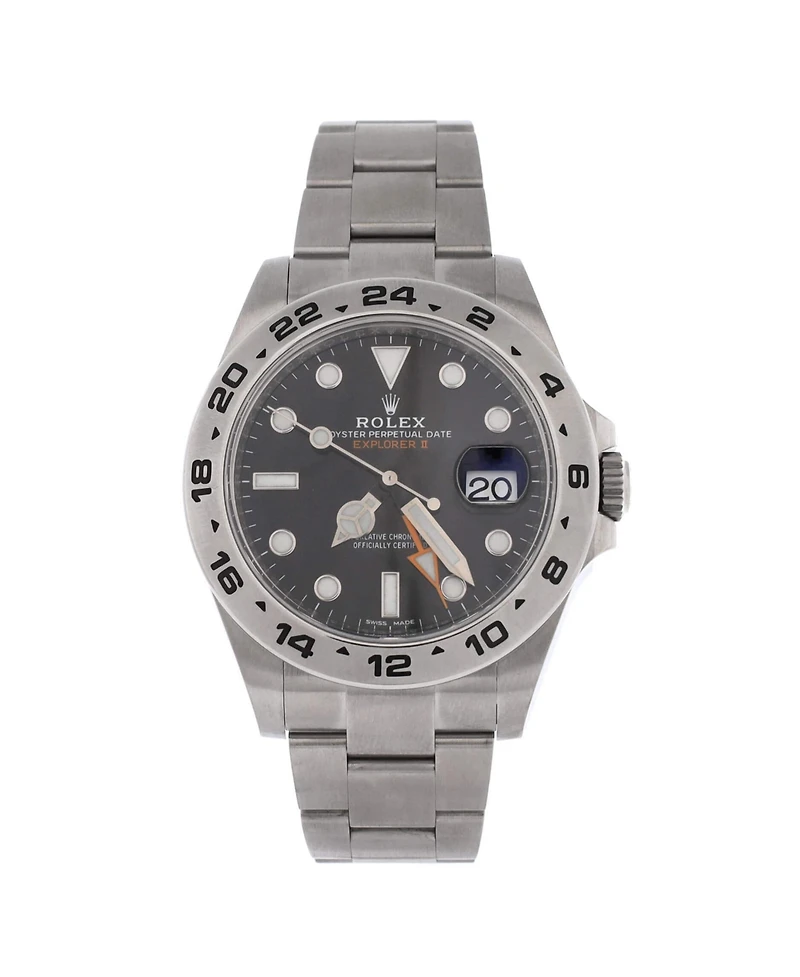 Pre-Owned Rolex Oyster Perpetual Explorer Ii Automatic Watch in Stainless Steel 42mm