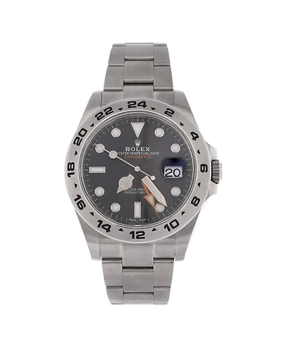 Pre-Owned Rolex Oyster Perpetual Explorer Ii Automatic Watch in Stainless Steel 42mm
