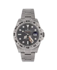 Pre-Owned Rolex Oyster Perpetual Explorer Ii Automatic Watch in Stainless Steel 42mm