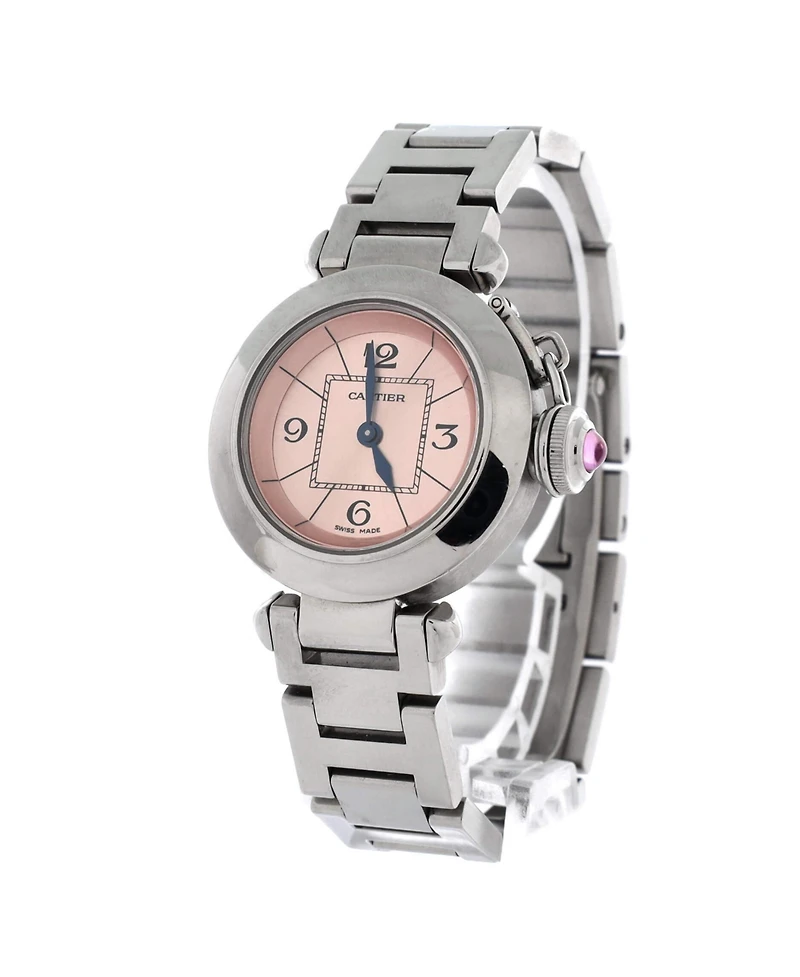 Pre-Owned Cartier Pasha de Cartier Quartz Watch in Stainless Steel 27mm