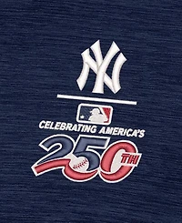 Antigua Men's Heather Navy New York Yankees Celebrating America's 250th Layout Polo Shirt