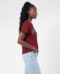 Champion Women's Colorado Avalanche Screen-Print Crewneck T-Shirt