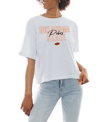 Gameday Couture Women's Oklahoma State Cowboys Slogan Boxy-Cropped T-Shirt