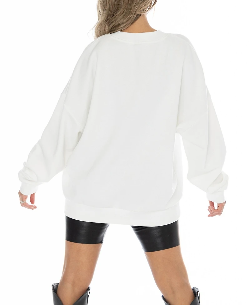 Gameday Couture Women's Villanova Wildcats Fair Catch Pullover Relaxed-Fit Sweatshirt
