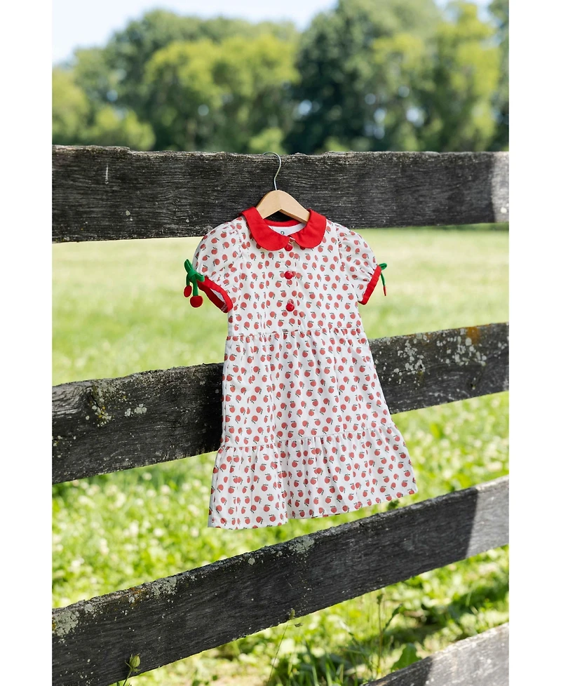 Florence Eiseman Little Girls (2T-6X) Apple Print Dress with Apples