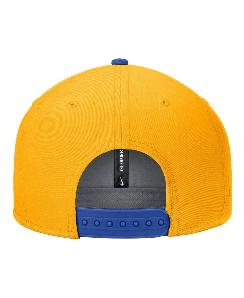 Nike Men's Gold Pitt Panthers Vintage Script Pro Dri-fit Snapback Hat