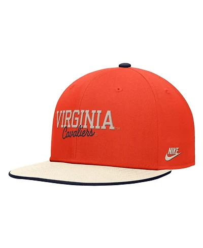 Nike Men's Orange Virginia Cavaliers Vintage Script Pro Dri-fit Snapback Hat