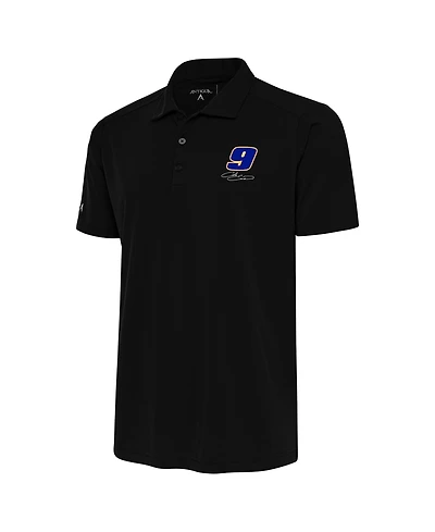 Antigua Men's Black Chase Elliott Tribute Polo Shirt