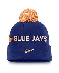 Nike Men's Royal Toronto Blue Jays Peak Cuffed Pom with Knit Hat