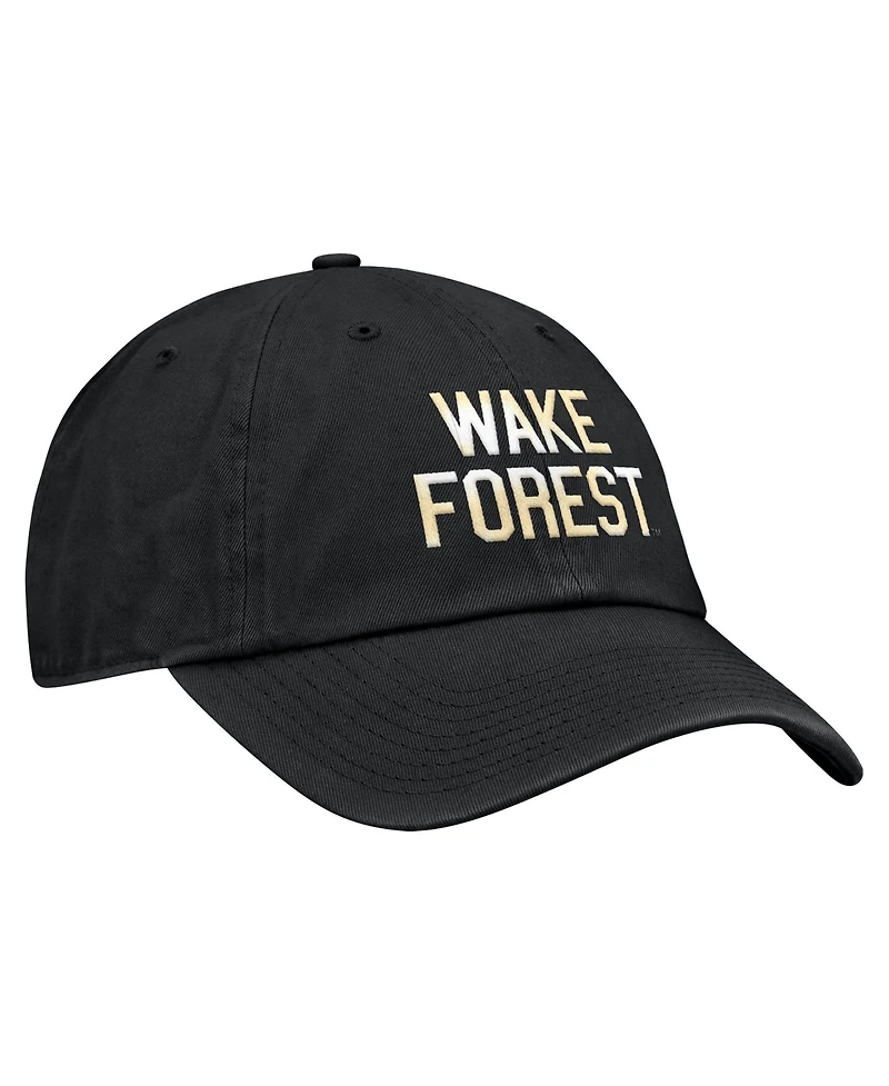 Nike Men's Black Wake Forest Demon Deacons Club Adjustable Hat