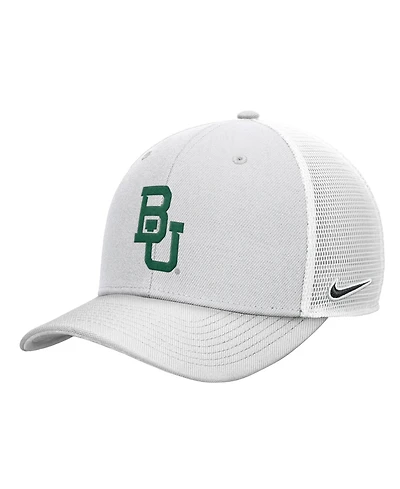 Nike Men's White Baylor Bears White Out Rise Trucker Adjustable Hat