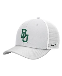 Nike Men's White Baylor Bears White Out Rise Trucker Adjustable Hat