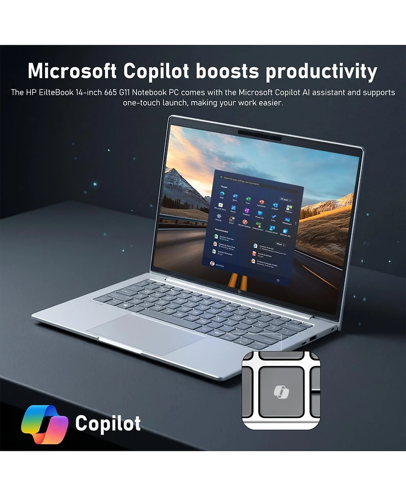 Hp EliteBook 8 Intel Core Ultra 5 225U 14" Fhd+ Ips Business Ai Laptop, Intel Graphics, 16GB DDR5, 512GB Ssd, Wi-Fi 7, Win11 Pro, Silver