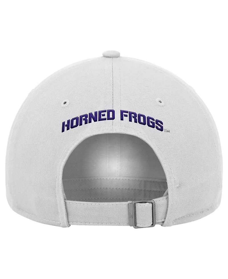 Nike Men's White Tcu Horned Frogs 2026 On-Field Club Adjustable Hat