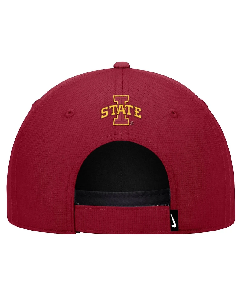 Nike Men's Cardinal Iowa State Cyclones 2026 Sideline Ripstop Dri-fit Adjustable Hat