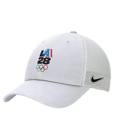 Nike Men's White LA28 Summer Olympics Club Trucker Adjustable Hat