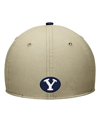 Nike Men's Beige/Navy Byu Cougars Dri-fit SwooshFlex Hat