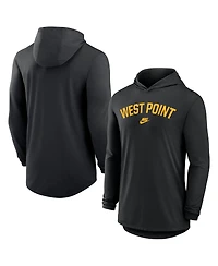 Nike Men's Black Army Knights 2026 West Point Classic Collection Dri-fit Hooded Long sleeves T-Shirt