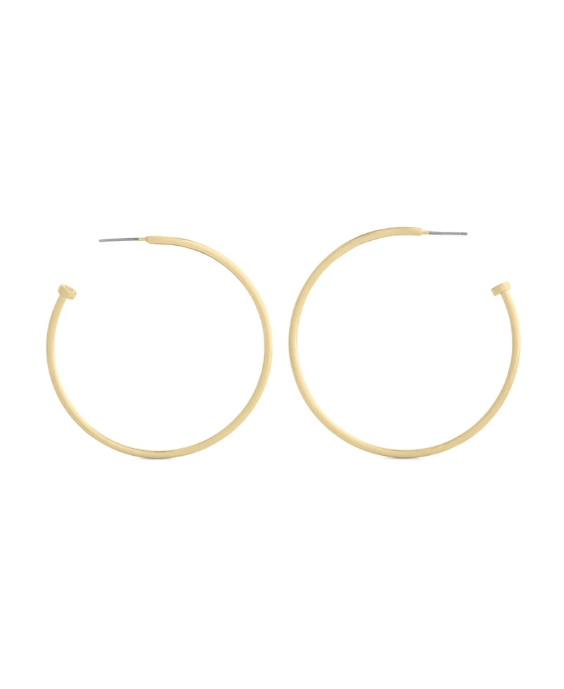 Coach Gold Classic Large Hoop Earrings