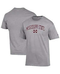Champion Men's Champion Heather Gray Mississippi State Bulldogs Arch Over Logo T-Shirt